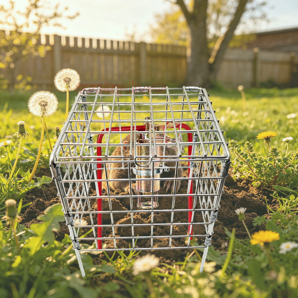 Outdoor Garden Metal Easy Set Safety Basket Gopher Killer Tool Vole Trap Protective Cage Mole Trap Cage - Image 11