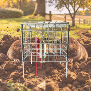 Outdoor Garden Metal Easy Set Safety Basket Gopher Killer Tool Vole Trap Protective Cage Mole Trap Cage - Image 12