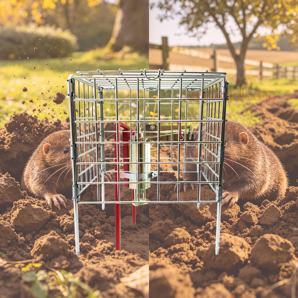 Outdoor Garden Metal Easy Set Safety Basket Gopher Killer Tool Vole Trap Protective Cage Mole Trap Cage - Image 12