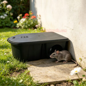 Outdoor Garden Automatic Rat Mouse Control Plastic Mouse Catcher Mouse Bait Station - Image 15