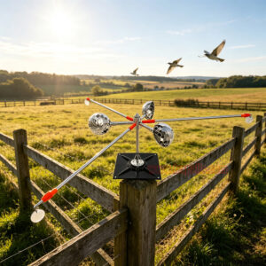 Outdoor Roof Telescopic Pole Keep Pigeon Away Bird Spinning Deterrent Device 360°Reflective Bird Repeller - Image 12