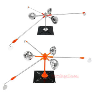Outdoor Roof Telescopic Pole Keep Pigeon Away Bird Spinning Deterrent Device 360°Reflective Bird Repeller - Image 2