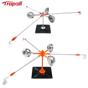 Outdoor Roof Telescopic Pole Keep Pigeon Away Bird Spinning Deterrent Device 360°Reflective Bird Repeller
