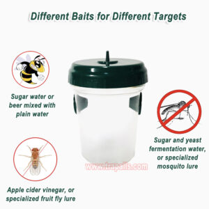 Outdoor Garden Hanging Eco-Friendly Mosquito Catcher Fruit Fly Control Wasp Bottle Trap - Image 4
