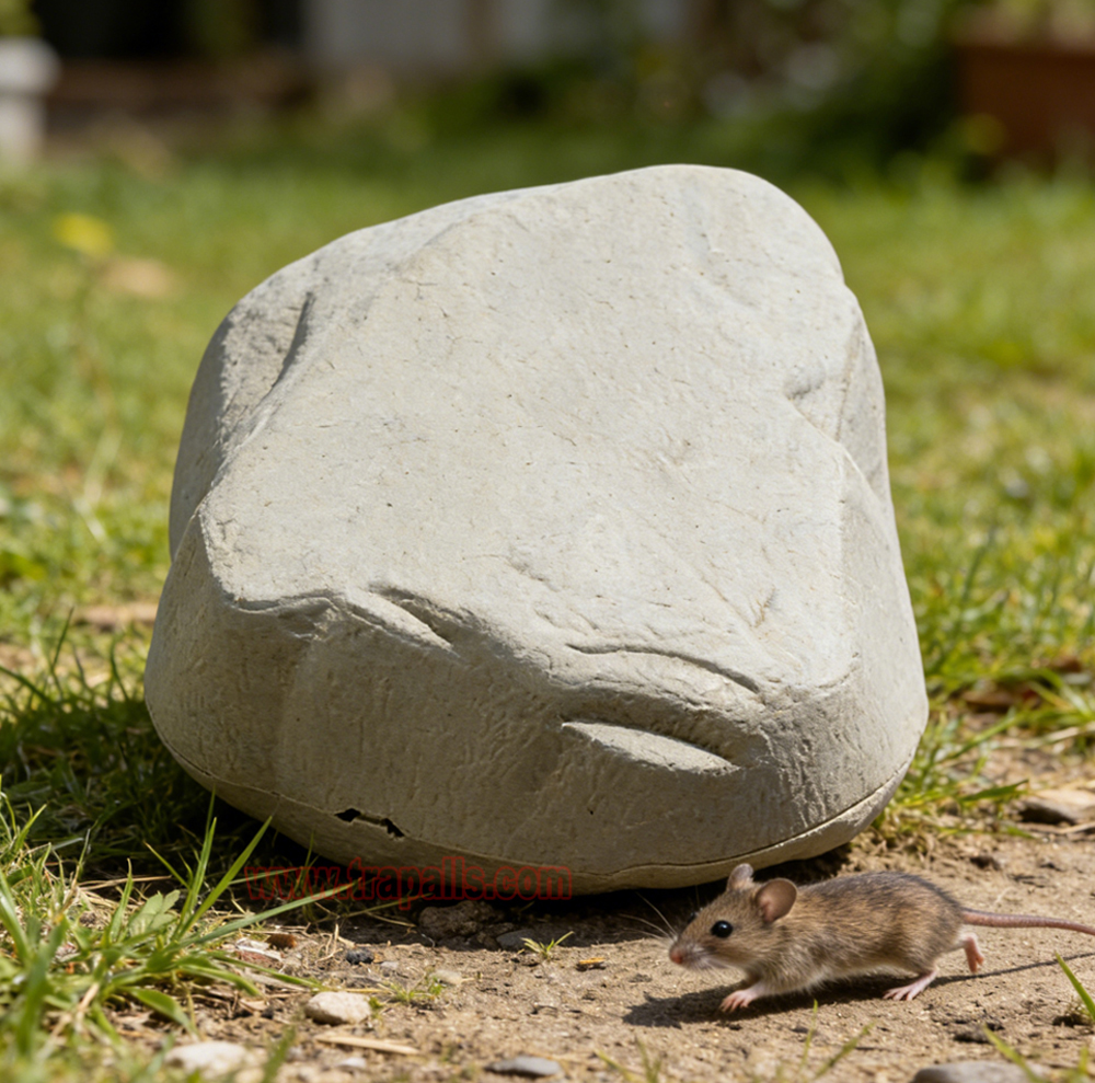 Outdoor Indoor Durable Discreet Rodent Control Bait Station with Natural Rock Appearance - Image 18