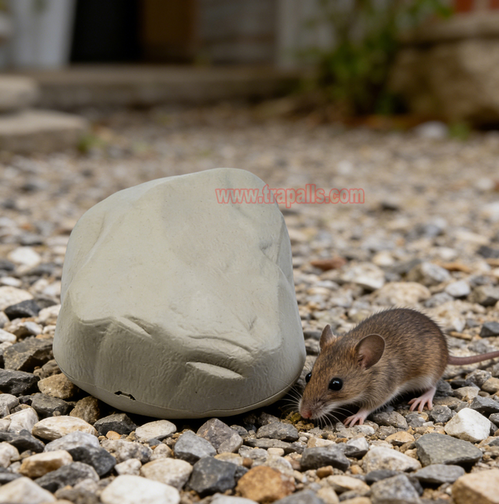 Outdoor Indoor Durable Discreet Rodent Control Bait Station with Natural Rock Appearance - Image 21