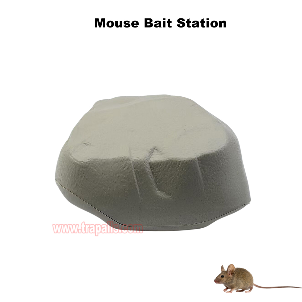 Outdoor Indoor Durable Discreet Rodent Control Bait Station with Natural Rock Appearance - Image 4