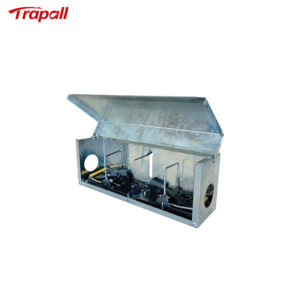 Outdoor Durable Quick Trigger Rodent Control Dual Entry Tunnel Mouse Trap Box Mouse Trap
