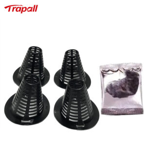 Portable 4-Pack Escape-Proof Funnel Hole Saw Compatible Insect Trap Accessory Fly Bucket Trap DIY Fly Trap Cones with Fly Bait