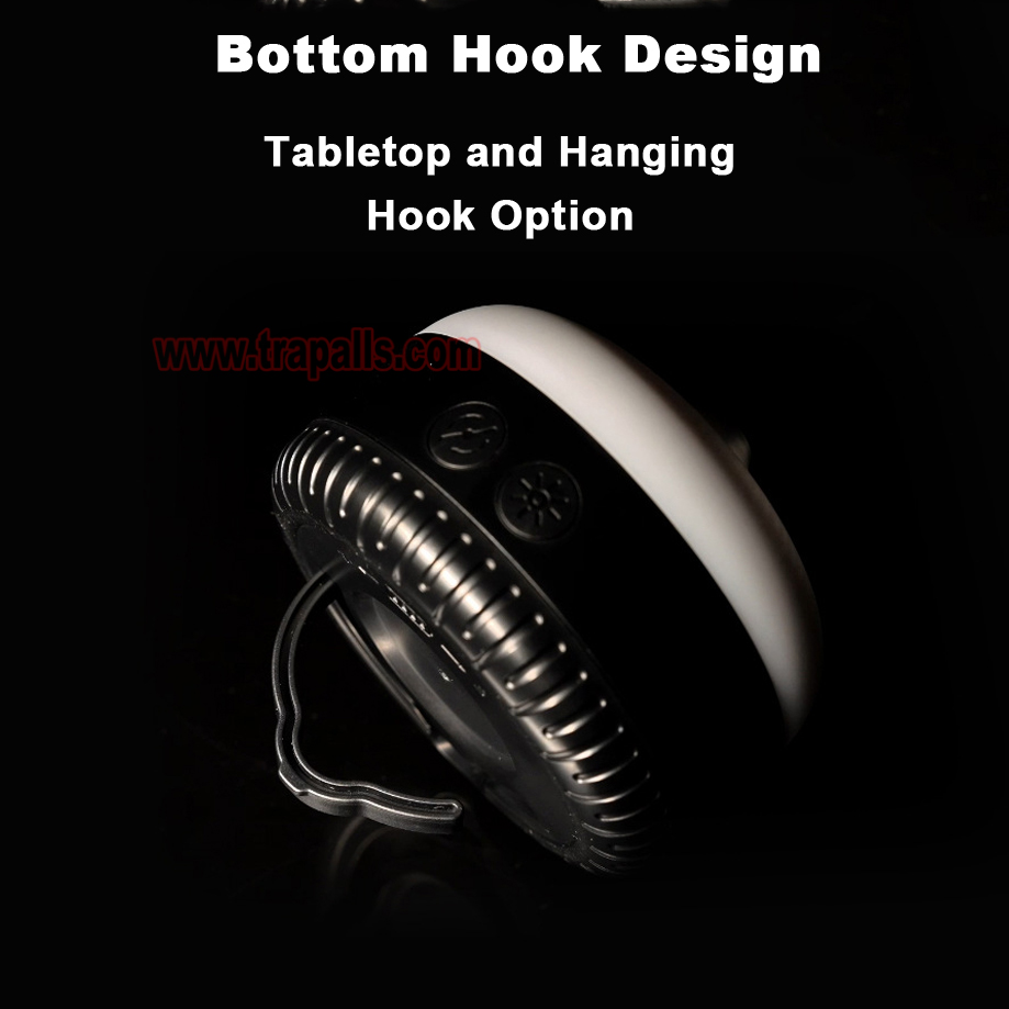Indoor Outdoor Rechargeable Tabletop and Hanging Hook Option LED Light Mosquito Repeller Fly Repellent Fan - Image 14