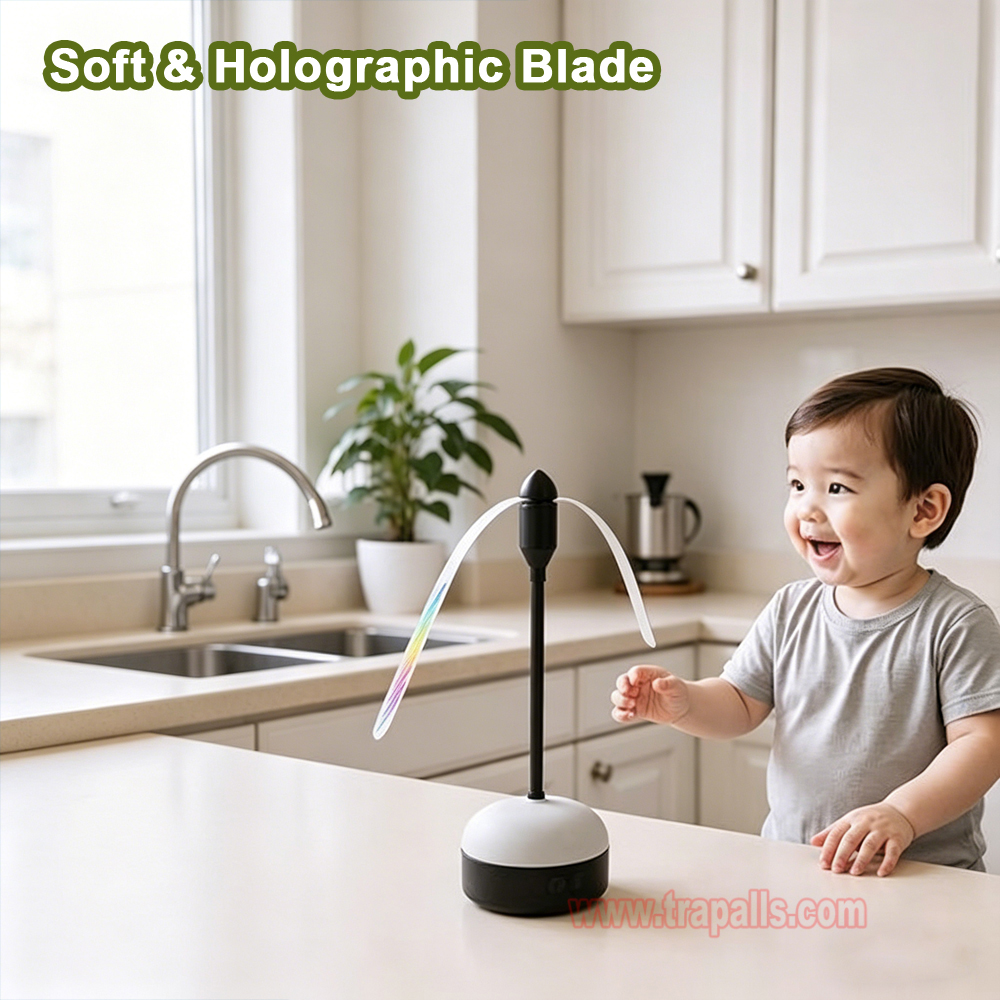 Indoor Outdoor Rechargeable Tabletop and Hanging Hook Option LED Light Mosquito Repeller Fly Repellent Fan - Image 19