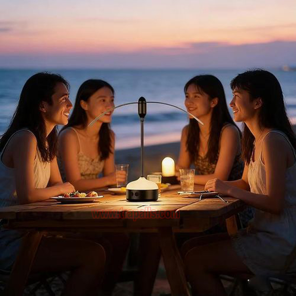 Indoor Outdoor Rechargeable Tabletop and Hanging Hook Option LED Light Mosquito Repeller Fly Repellent Fan - Image 20
