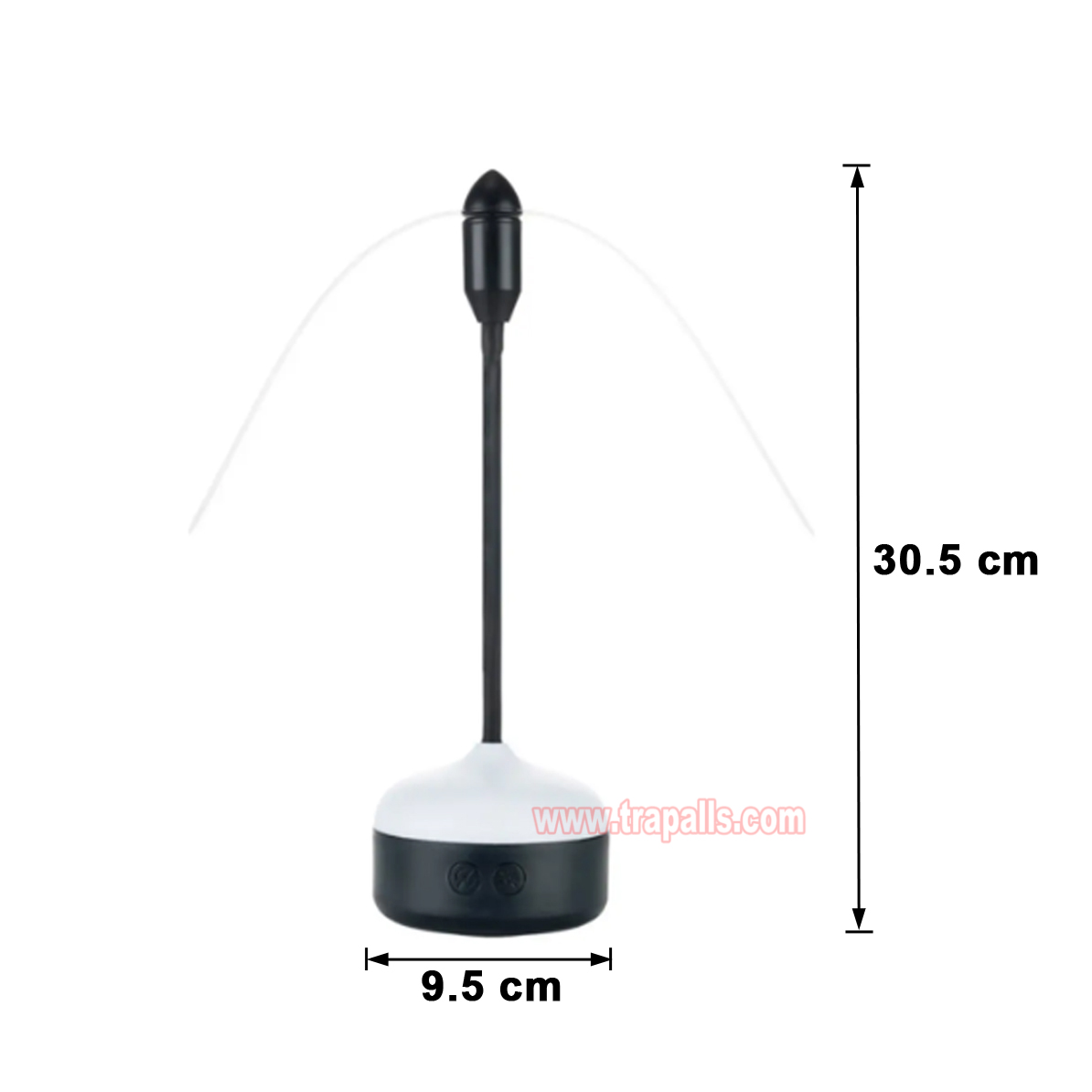 Indoor Outdoor Rechargeable Tabletop and Hanging Hook Option LED Light Mosquito Repeller Fly Repellent Fan - Image 3