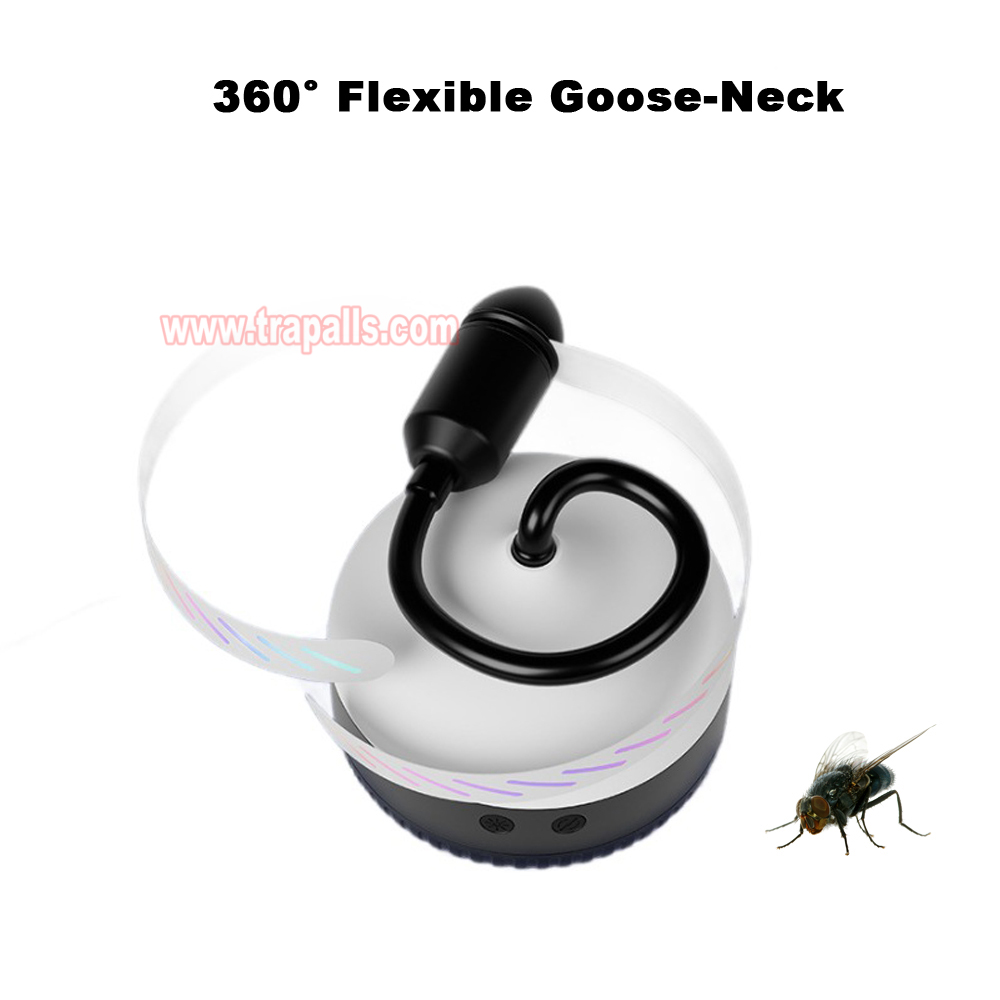 Indoor Outdoor Rechargeable Tabletop and Hanging Hook Option LED Light Mosquito Repeller Fly Repellent Fan - Image 4