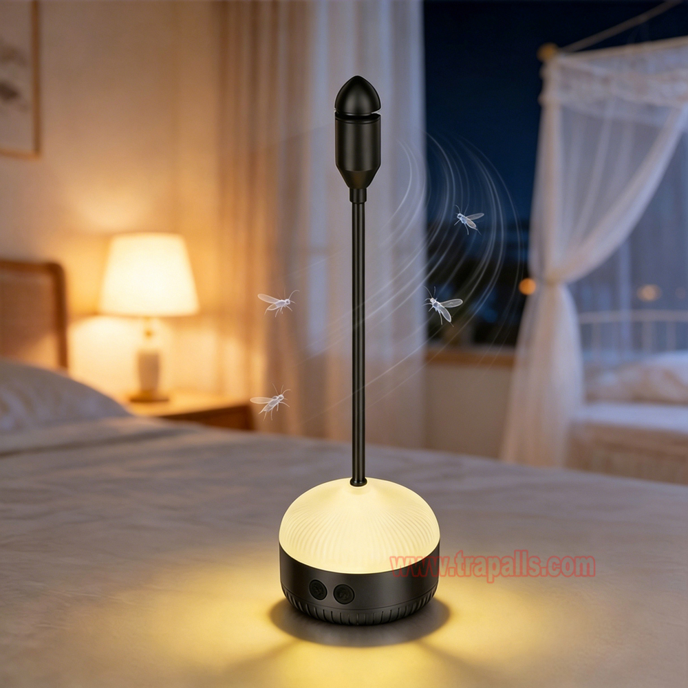 Indoor Outdoor Rechargeable Tabletop and Hanging Hook Option LED Light Mosquito Repeller Fly Repellent Fan - Image 8