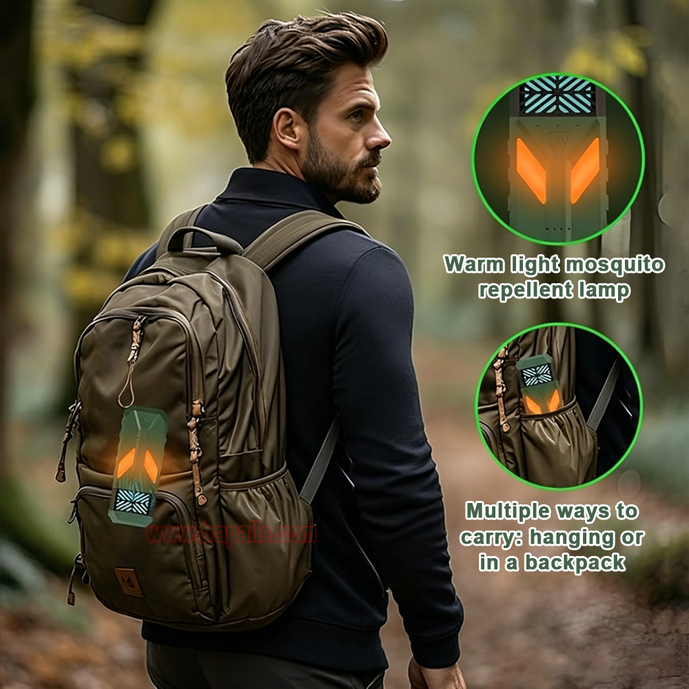 Outdoor Travel Portable 3-in-1 Electric Mosquito Repellent with Camping Lantern Mosquito Repeller - Image 7