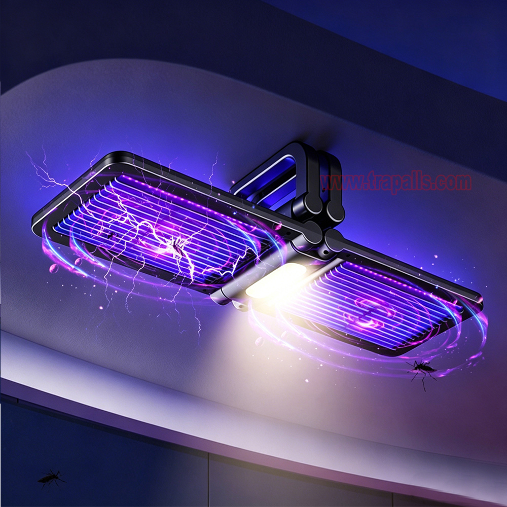 Outdoor Indoor Portable Foldable Smart Light Control Electric Insect Zapper Electric Shock Mosquito Killer Lamp - Image 21