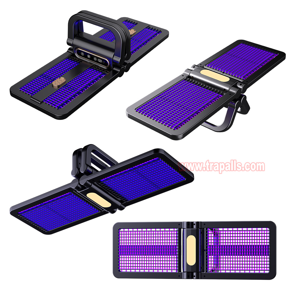 Outdoor Indoor Portable Foldable Smart Light Control Electric Insect Zapper Electric Shock Mosquito Killer Lamp - Image 4