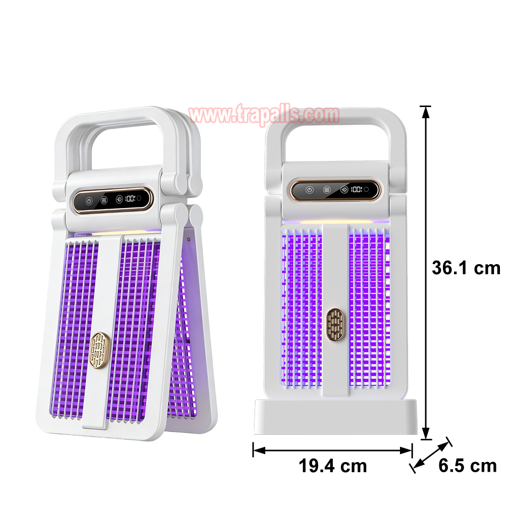 Outdoor Indoor Portable Foldable Smart Light Control Electric Insect Zapper Electric Shock Mosquito Killer Lamp - Image 3