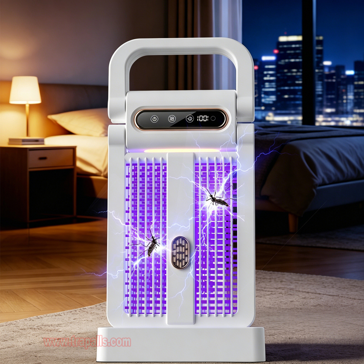 Outdoor Indoor Portable Foldable Smart Light Control Electric Insect Zapper Electric Shock Mosquito Killer Lamp - Image 7