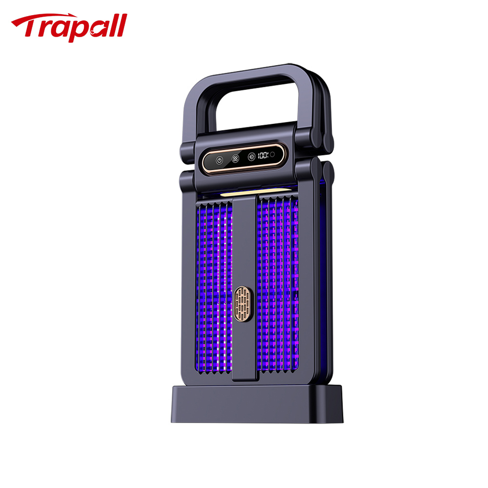 Outdoor Indoor Portable Foldable Smart Light Control Electric Insect Zapper Electric Shock Mosquito Killer Lamp