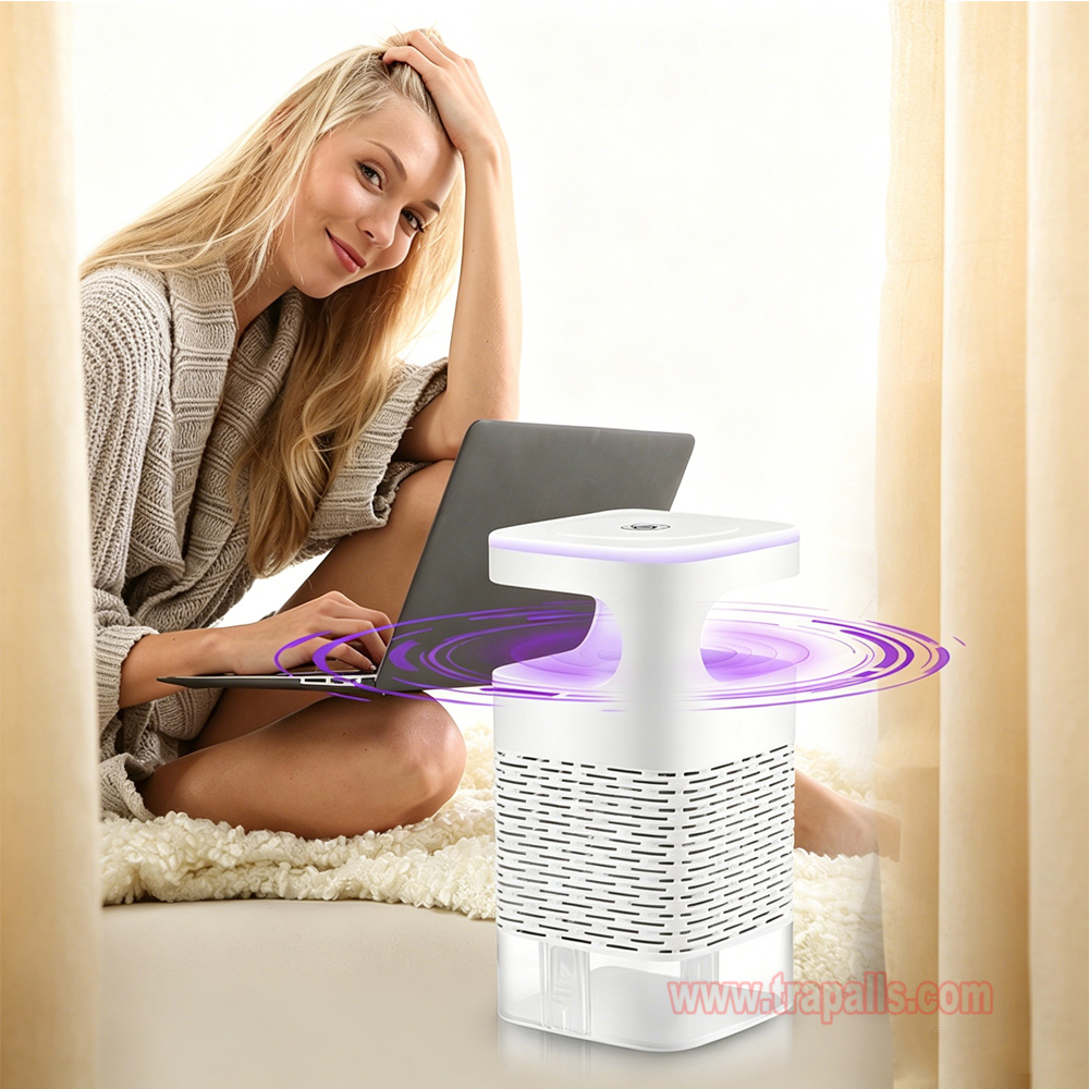 Outdoor Home LED UV Light Trap Suction Mosquito Killer with Anti Escape Funnel Mosquito Killer Lamp - Image 20