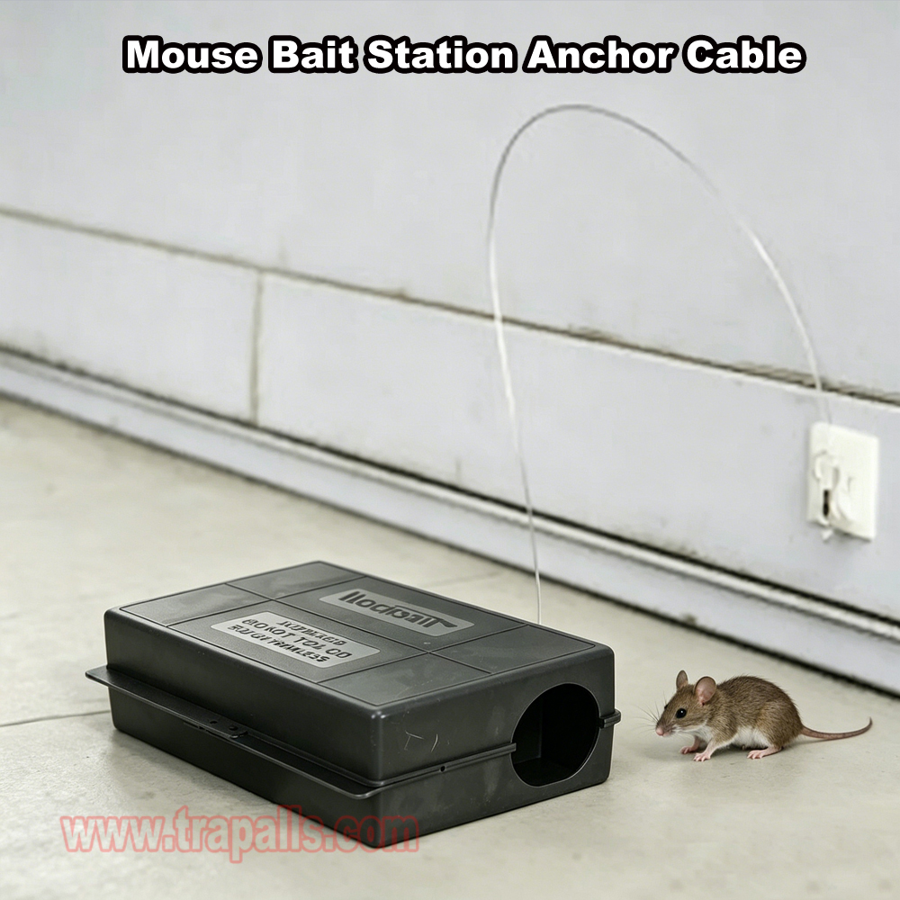 Outdoor Indoor Rodent Bait Box Securing Cable Bait Station Anchor Glue Kit Rodent Bait Station Anchor Cable - Image 7