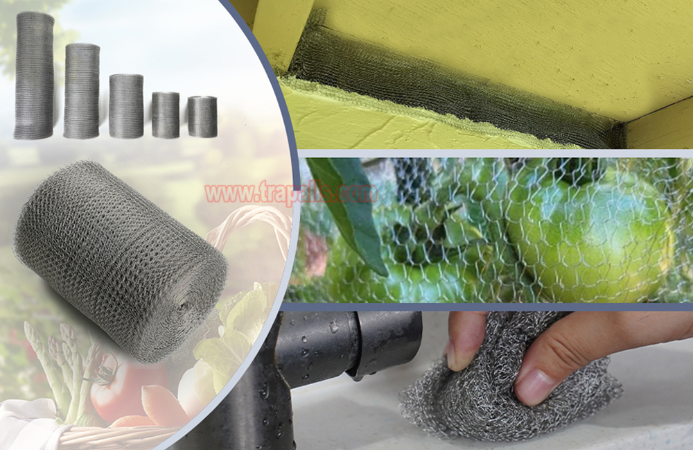 Outdoor Flexible Stainless Steel Wire Mesh Hole Fill Fabric Gap Blocker Mesh Roll Rodent Proof Mesh Wire Mouse Control - Image 16