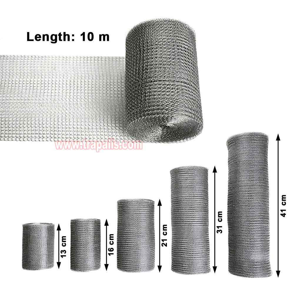 Outdoor Flexible Stainless Steel Wire Mesh Hole Fill Fabric Gap Blocker Mesh Roll Rodent Proof Mesh Wire Mouse Control - Image 3