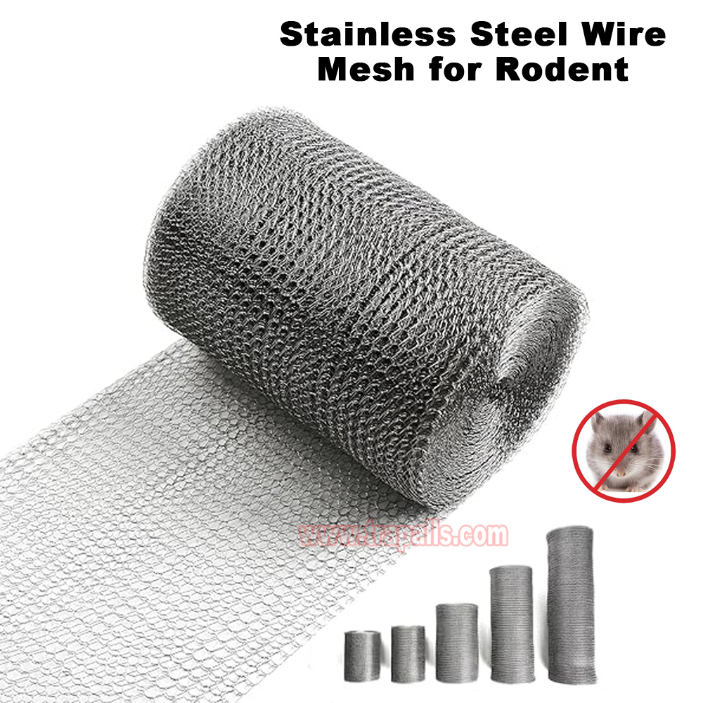 Outdoor Flexible Stainless Steel Wire Mesh Hole Fill Fabric Gap Blocker Mesh Roll Rodent Proof Mesh Wire Mouse Control - Image 4