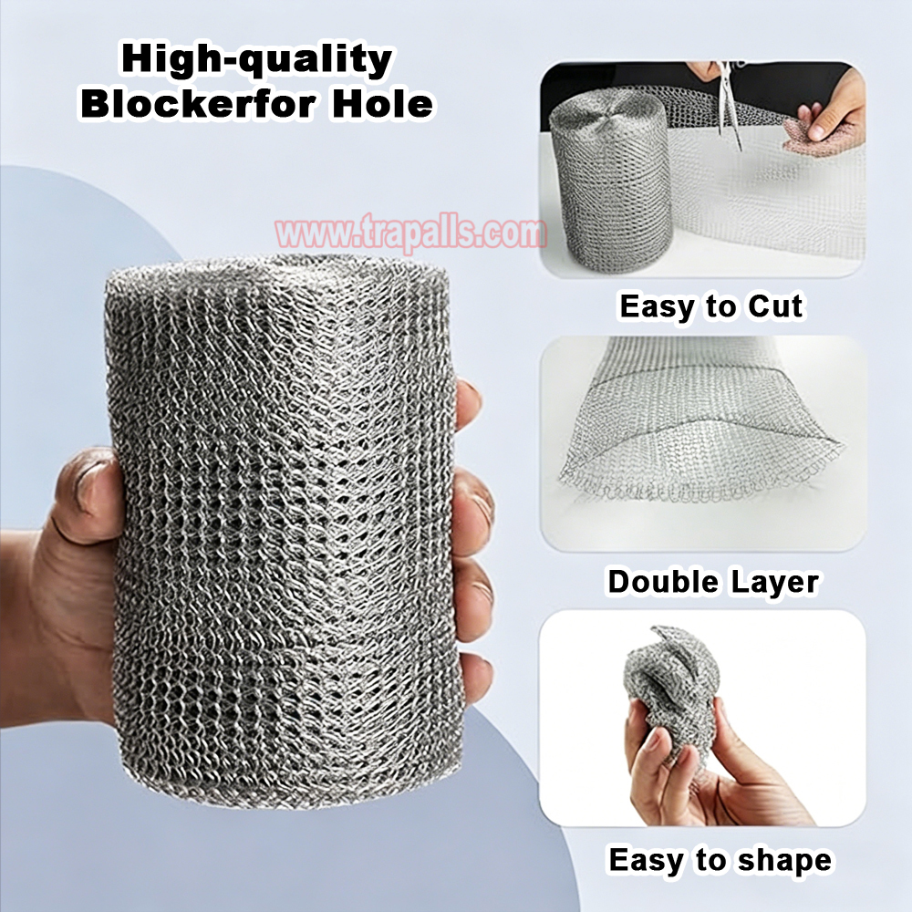 Outdoor Flexible Stainless Steel Wire Mesh Hole Fill Fabric Gap Blocker Mesh Roll Rodent Proof Mesh Wire Mouse Control - Image 6