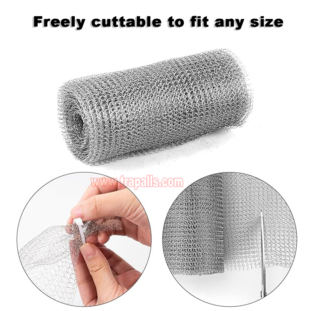 Outdoor Flexible Stainless Steel Wire Mesh Hole Fill Fabric Gap Blocker Mesh Roll Rodent Proof Mesh Wire Mouse Control - Image 7