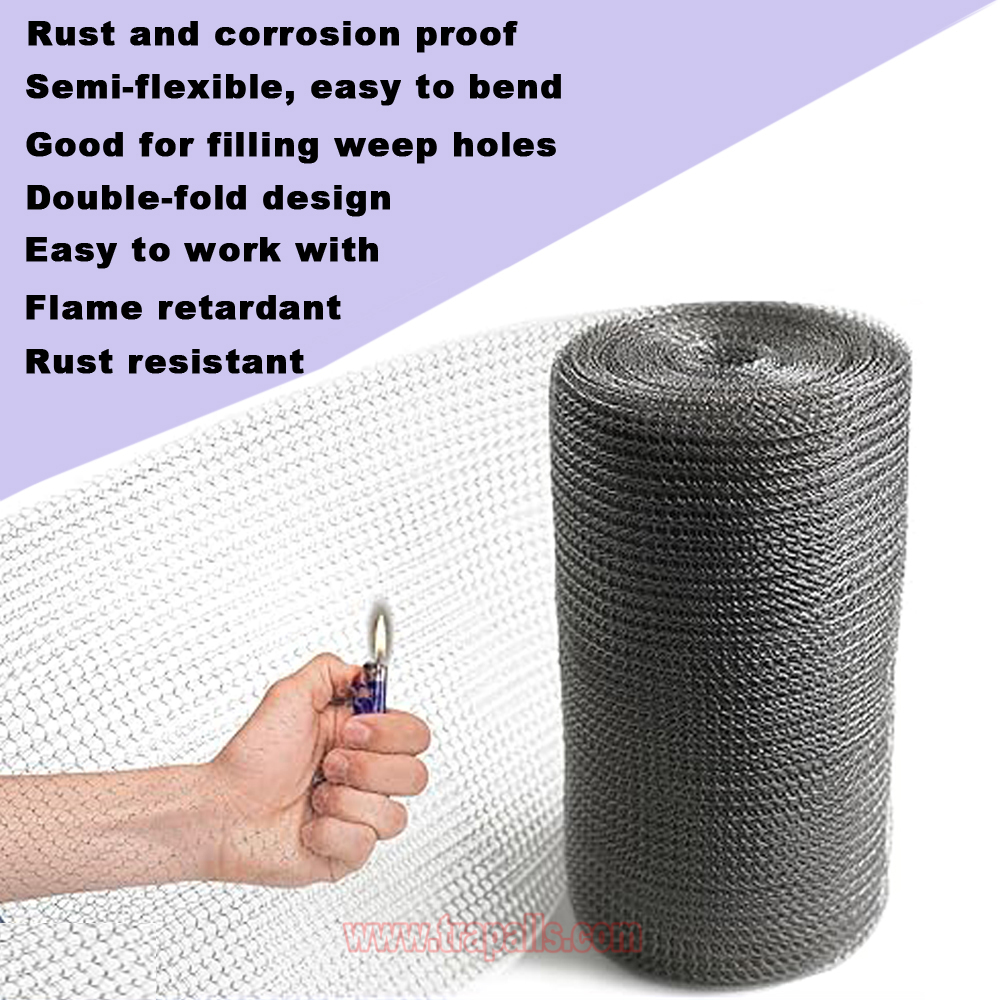 Outdoor Flexible Stainless Steel Wire Mesh Hole Fill Fabric Gap Blocker Mesh Roll Rodent Proof Mesh Wire Mouse Control - Image 9