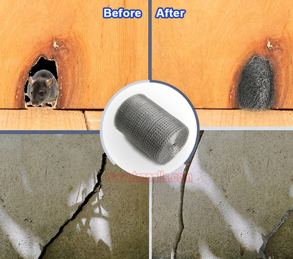 Outdoor Flexible Stainless Steel Wire Mesh Hole Fill Fabric Gap Blocker Mesh Roll Rodent Proof Mesh Wire Mouse Control - Image 10