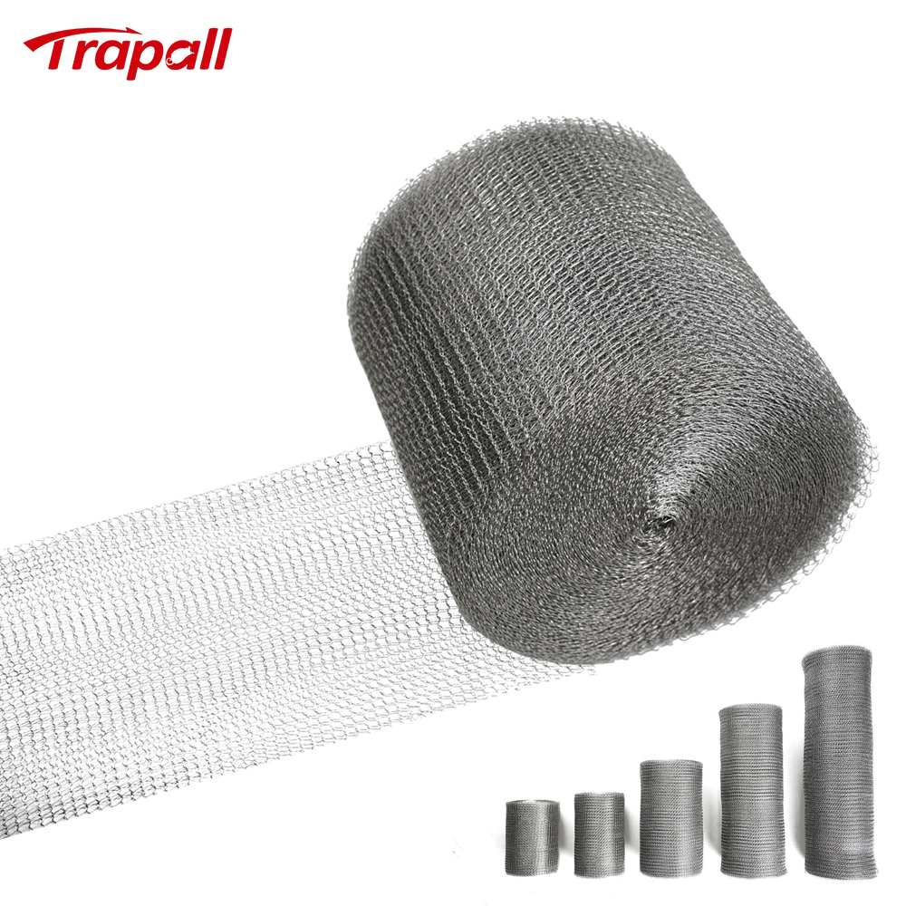 Outdoor Flexible Stainless Steel Wire Mesh Hole Fill Fabric Gap Blocker Mesh Roll Rodent Proof Mesh Wire Mouse Control