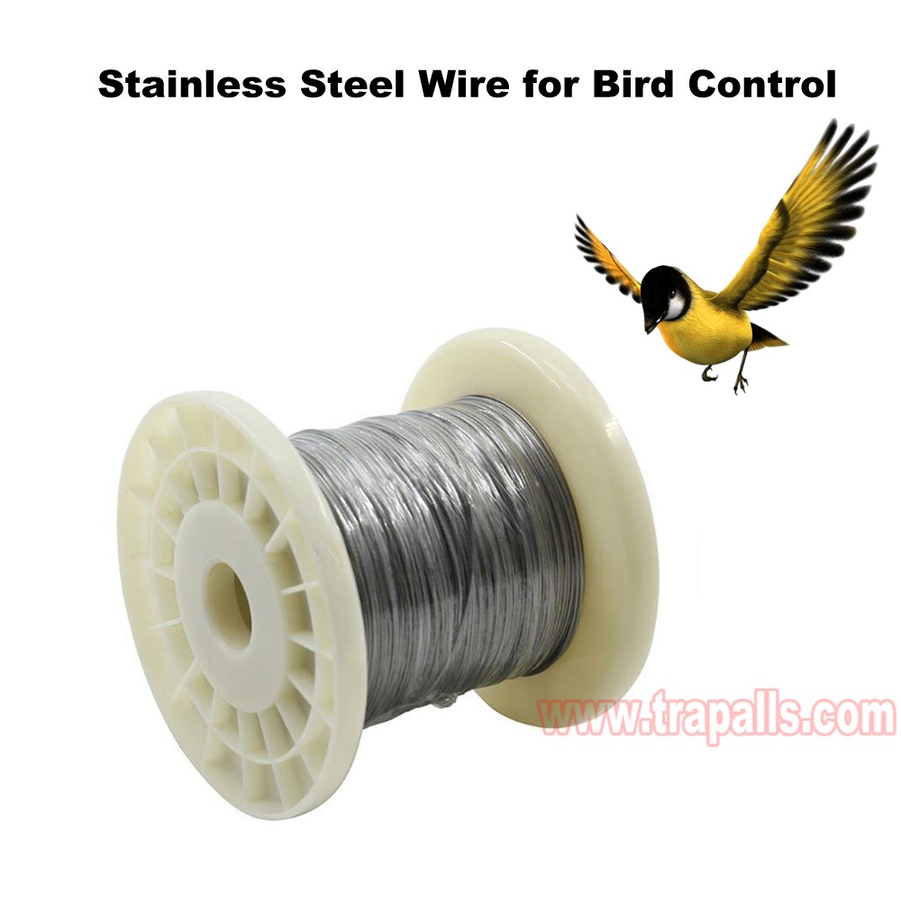 Outdoor Bird Control Barrier Stainless Steel Wire for Securing Bait Station Bird Deterrent Wire without Plastic Coating Bird Control - Image 4