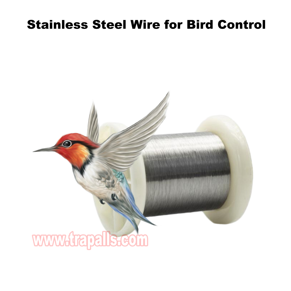 Outdoor Bird Control Barrier Stainless Steel Wire for Securing Bait Station Bird Deterrent Wire without Plastic Coating Bird Control - Image 7
