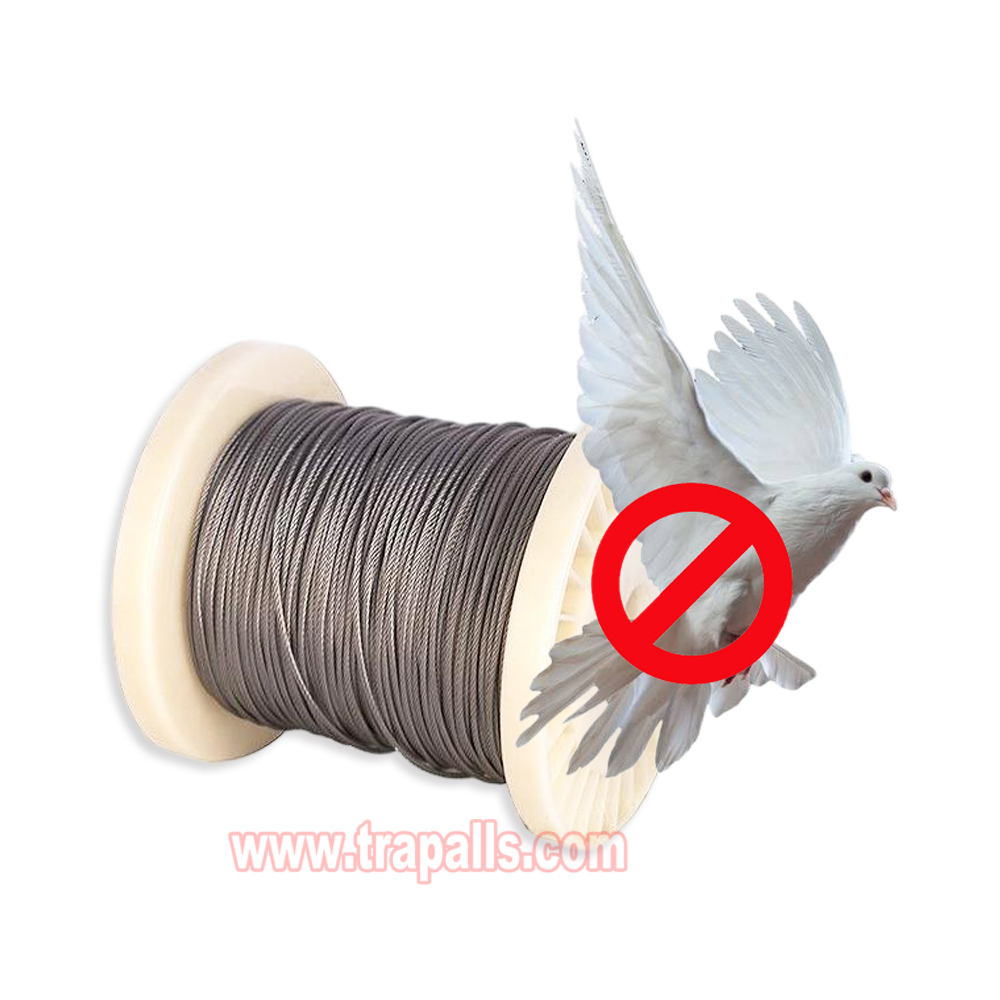 Outdoor Bird Control Barrier Stainless Steel Wire for Securing Bait Station Bird Deterrent Wire without Plastic Coating Bird Control - Image 9