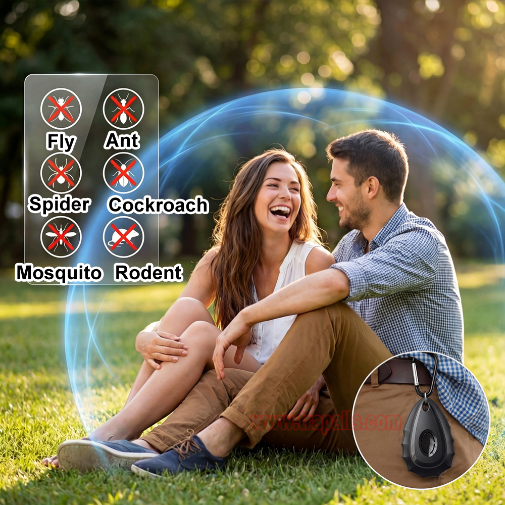 Outdoor Travel Portable Mosquito Flea Repellent for Dog Cat Human Ultrasonic Pest Repeller Ultrasonic Tick Repeller - Image 8