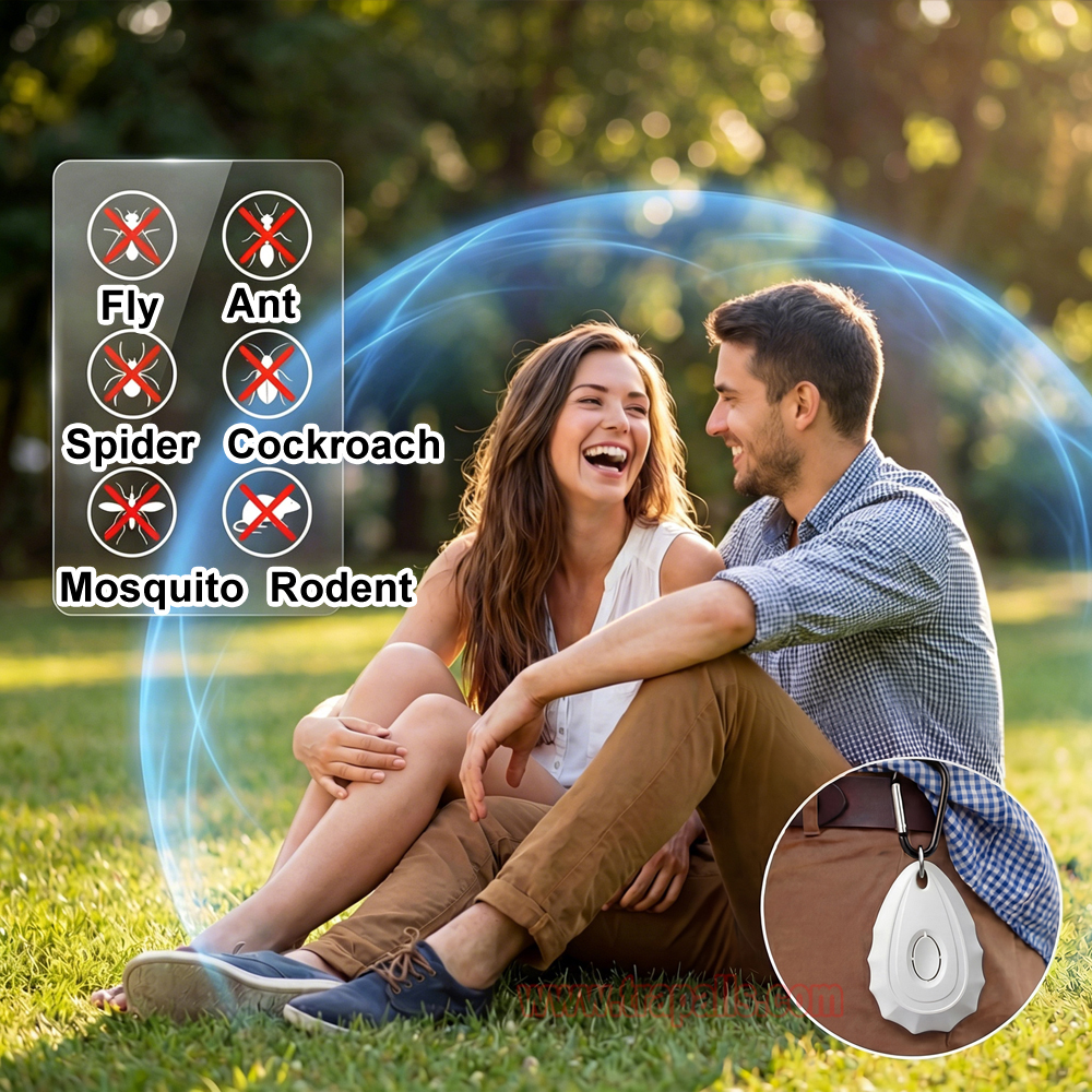 Outdoor Travel Portable Mosquito Flea Repellent for Dog Cat Human Ultrasonic Pest Repeller Ultrasonic Tick Repeller - Image 8