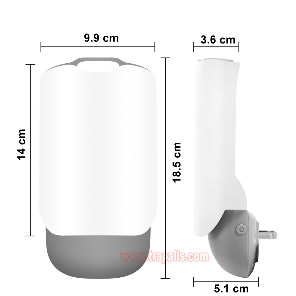 Indoor Home Plug-in UV Light Flying Insect Trap with Glue Board Moth Catcher Sticky Mosquito Killer Lamp - Image 3