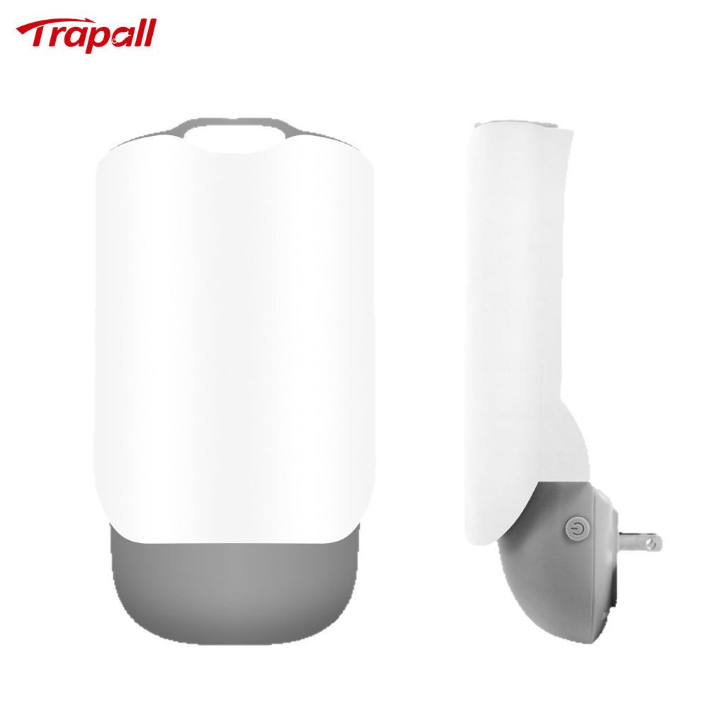 Indoor Home Plug-in UV Light Flying Insect Trap with Glue Board Moth Catcher Sticky Mosquito Killer Lamp