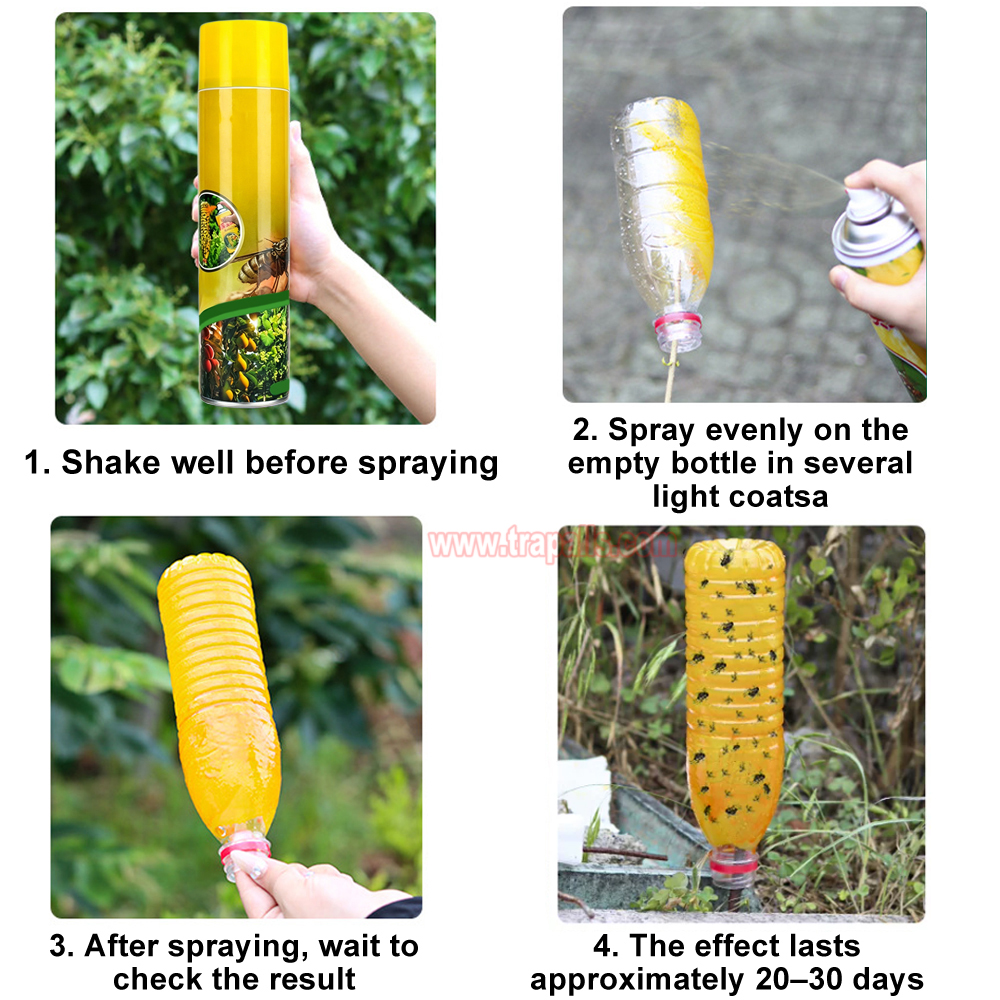Garden Orchard Protection 850ml Fruit Fly Attractant Spray Sticky Melon Fruit Fly Trap - Image 4