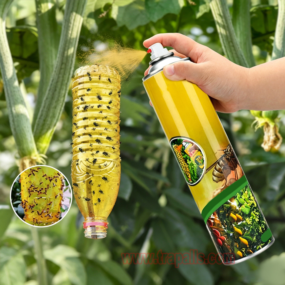 Garden Orchard Protection 850ml Fruit Fly Attractant Spray Sticky Melon Fruit Fly Trap - Image 9