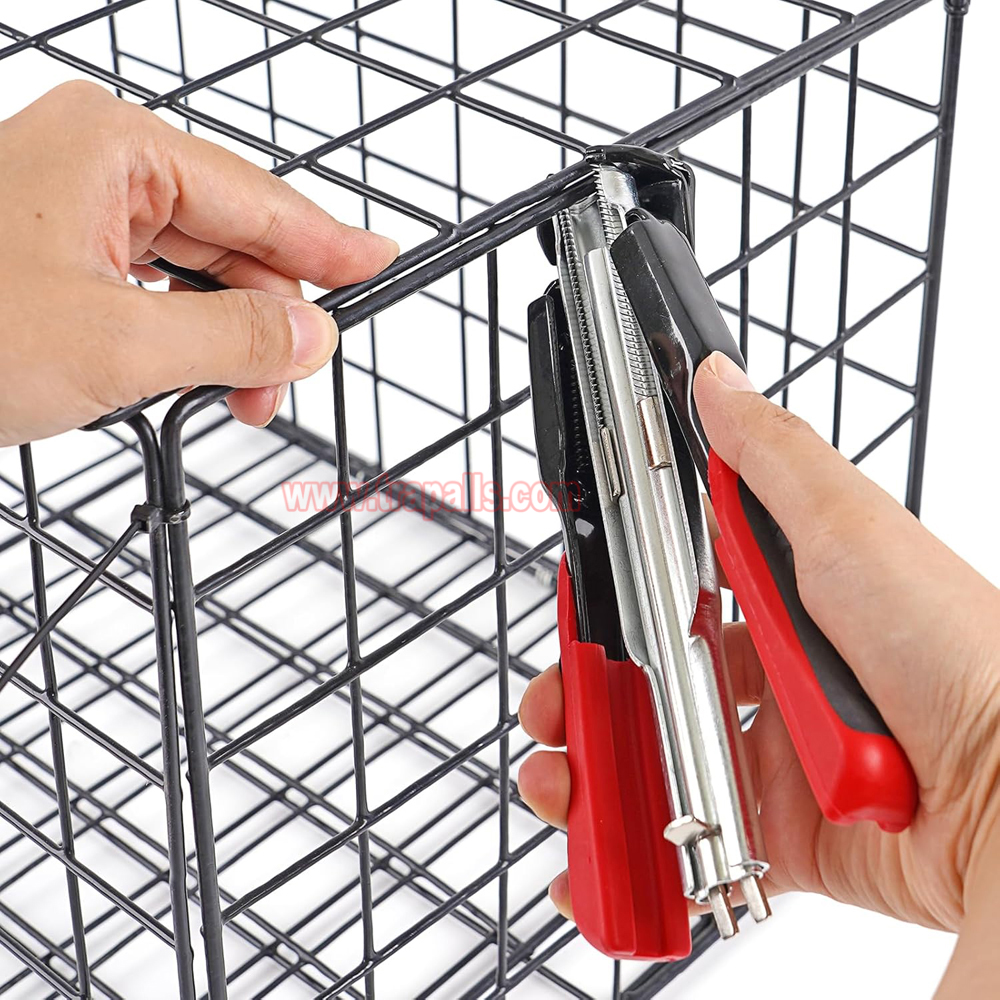 Garden Wire Fence Professional Fastening Tool Animal Pet Cage Automatic C-Ring Stapler C-type Pliers Kit - Image 13