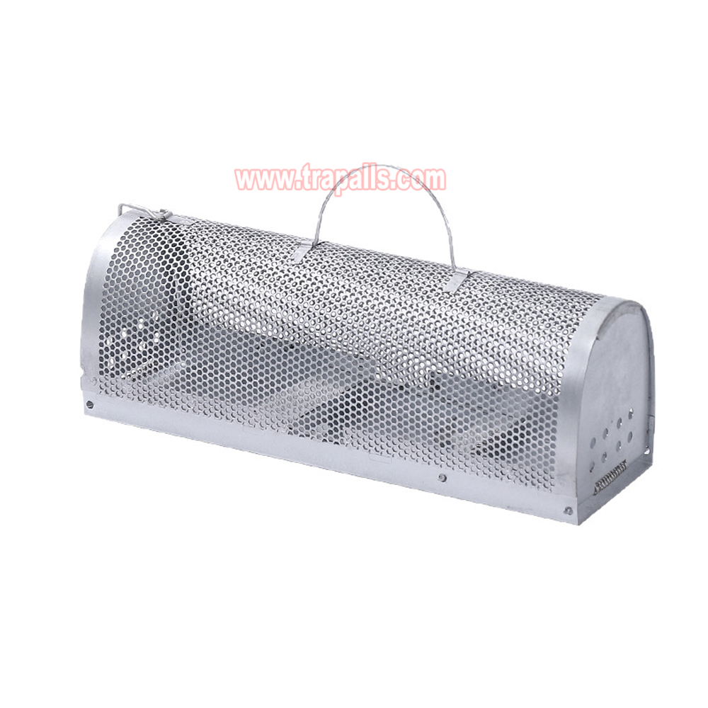 Indoor Warehouse Foldable with Carry Handle Humane Live Catch Rodent Sensitive Pedal Mouse Trap Cage - Image 2