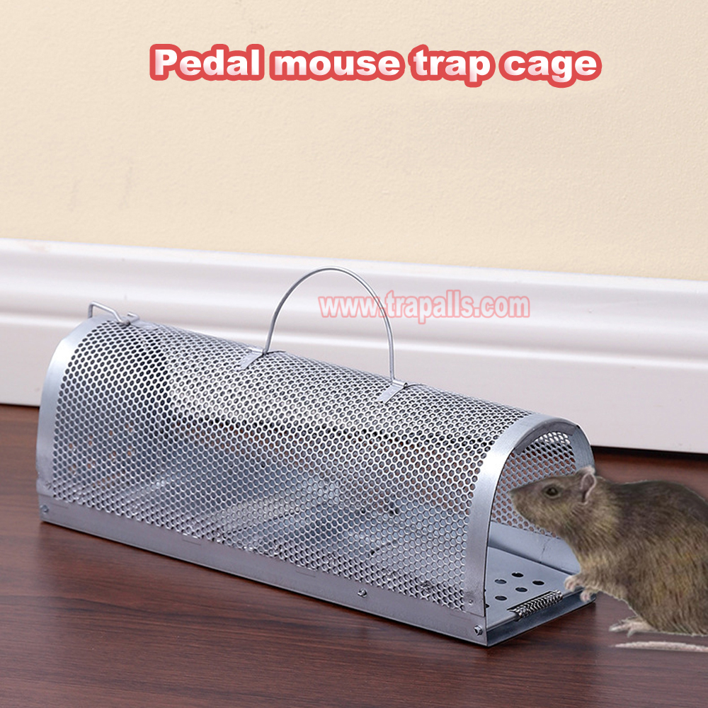 Indoor Warehouse Foldable with Carry Handle Humane Live Catch Rodent Sensitive Pedal Mouse Trap Cage - Image 11