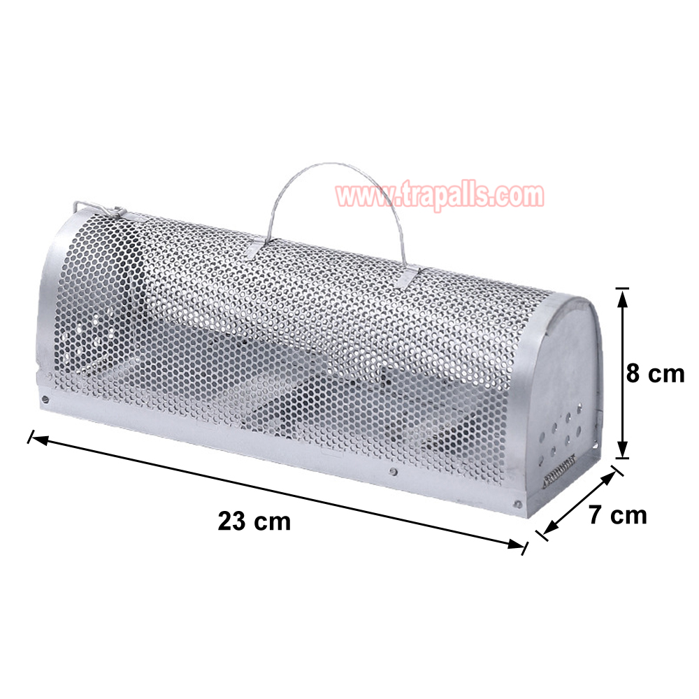 Indoor Warehouse Foldable with Carry Handle Humane Live Catch Rodent Sensitive Pedal Mouse Trap Cage - Image 3