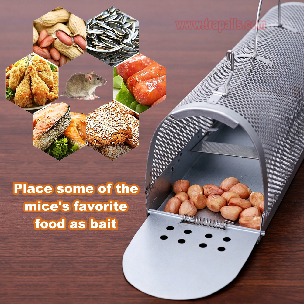 Indoor Warehouse Foldable with Carry Handle Humane Live Catch Rodent Sensitive Pedal Mouse Trap Cage - Image 4