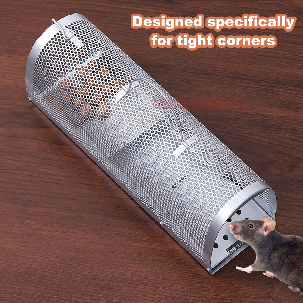 Indoor Warehouse Foldable with Carry Handle Humane Live Catch Rodent Sensitive Pedal Mouse Trap Cage - Image 9